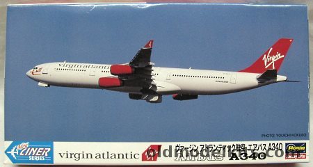 Hasegawa 1/400 Airbus A340 - Virgin Atlantic, ML11 plastic model kit
